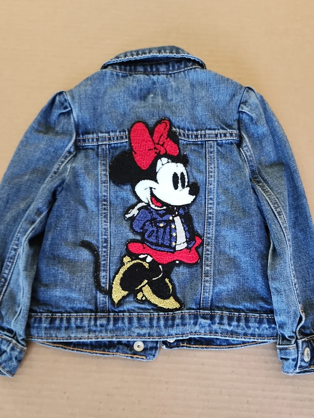 Gap Disney Minnie Mouse Blue Denim Kids' Jacket with Button Front